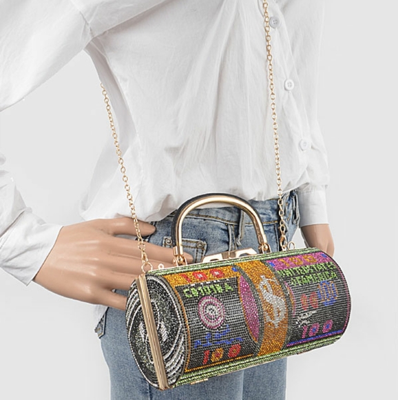 Money Rhinestone Bag - Picture 4 of 4